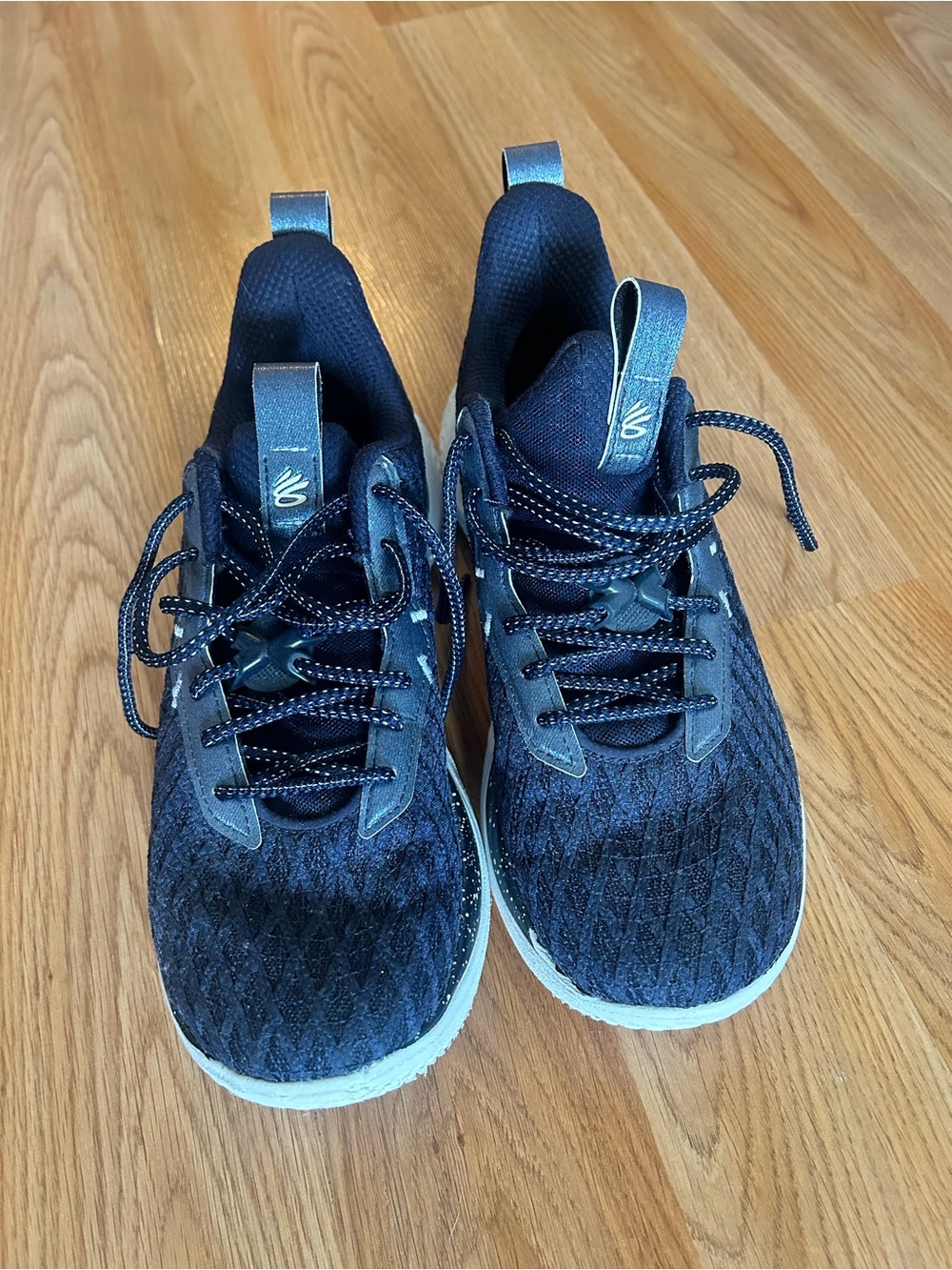 Under Armour Curry Navy and Gray Sneakers